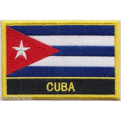 Cuba Flag Embroidered Patch - Sew or Iron on